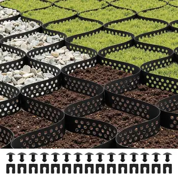 Geocell لشبكة تثبيت الحصى، شبكة أرضية، عمق 2 بوصة 17.06x8.86...