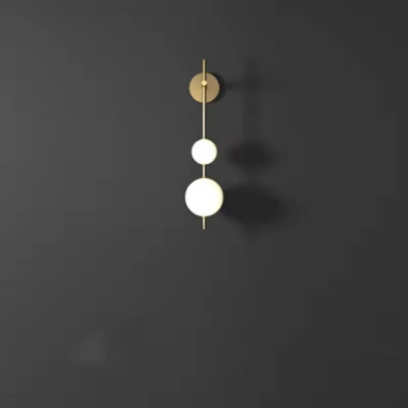 Simple sugar gourd wall lamp creative led entrance aisle background wall living room wall lamp