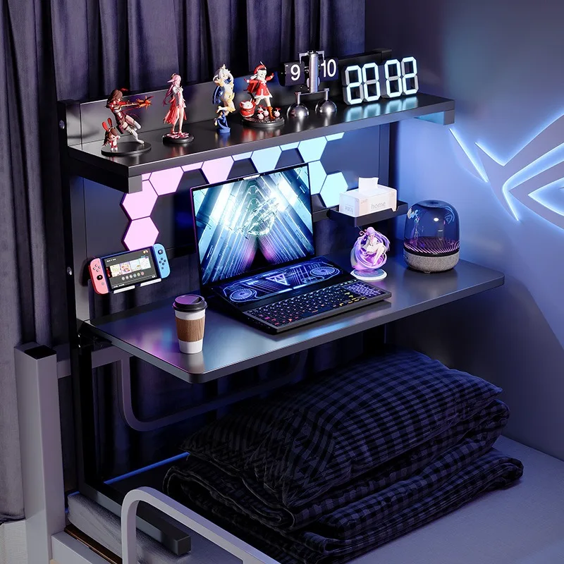 Bed Computer Desk College Student Lazy Desk Bed Table Upper and Lower Bunk Dormitory Bedside Study Table Book Desk Bed Table