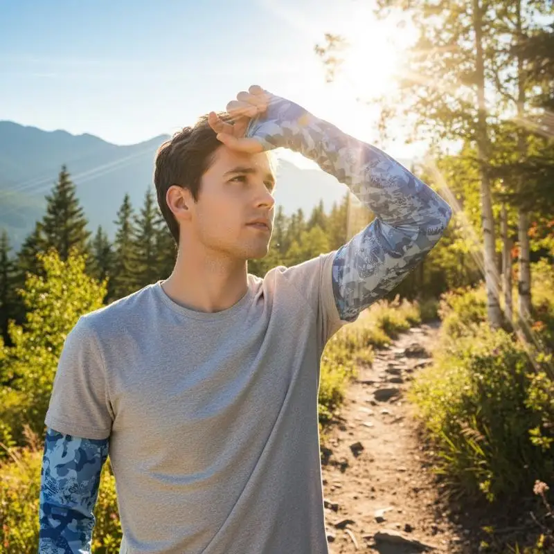 

Loose Arm Sleeves Men Women Breathable UV Protection Cooling Summer Use for Fishing Driving