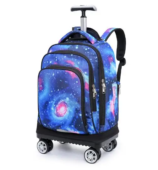 school rolling backpack for boys Rolling Backpack for girls Travel Luggage Trolley Bags  4 Wheels Laptop Backpack on wheels