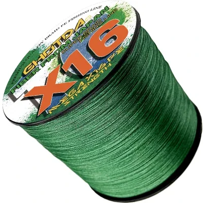 Ghotda X16 Braided Fishing Line Green 1000m 4