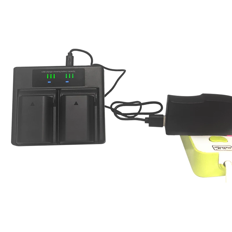 2 szt. 2250 mAh BLX-1 akumulator litowo-jonowy + BLX1 LCD podwójna ładowarka USB do aparatu Olympus OM System OM-1 OM1