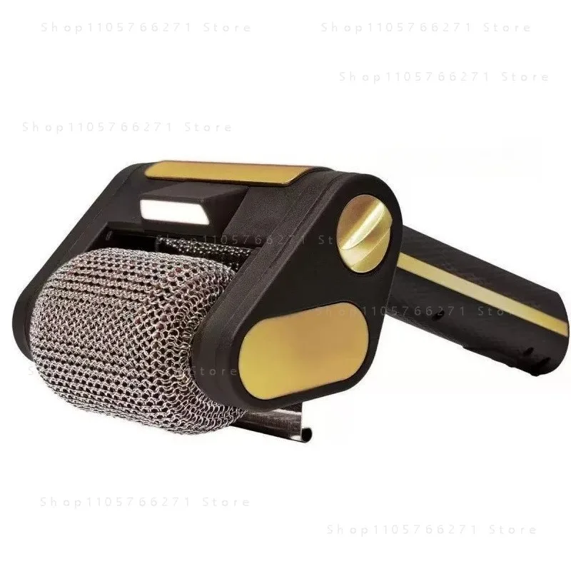 Rechargeable Bristle-Free Electric BBQ Grill Cleaner, Stainless Steel Roller Brush for Outdoor Grilling