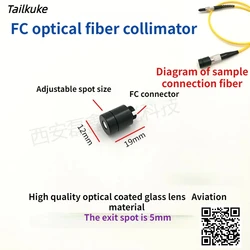 FC interface fiber laser collimator laser fiber collimator aspheric fiber collimator FC lens