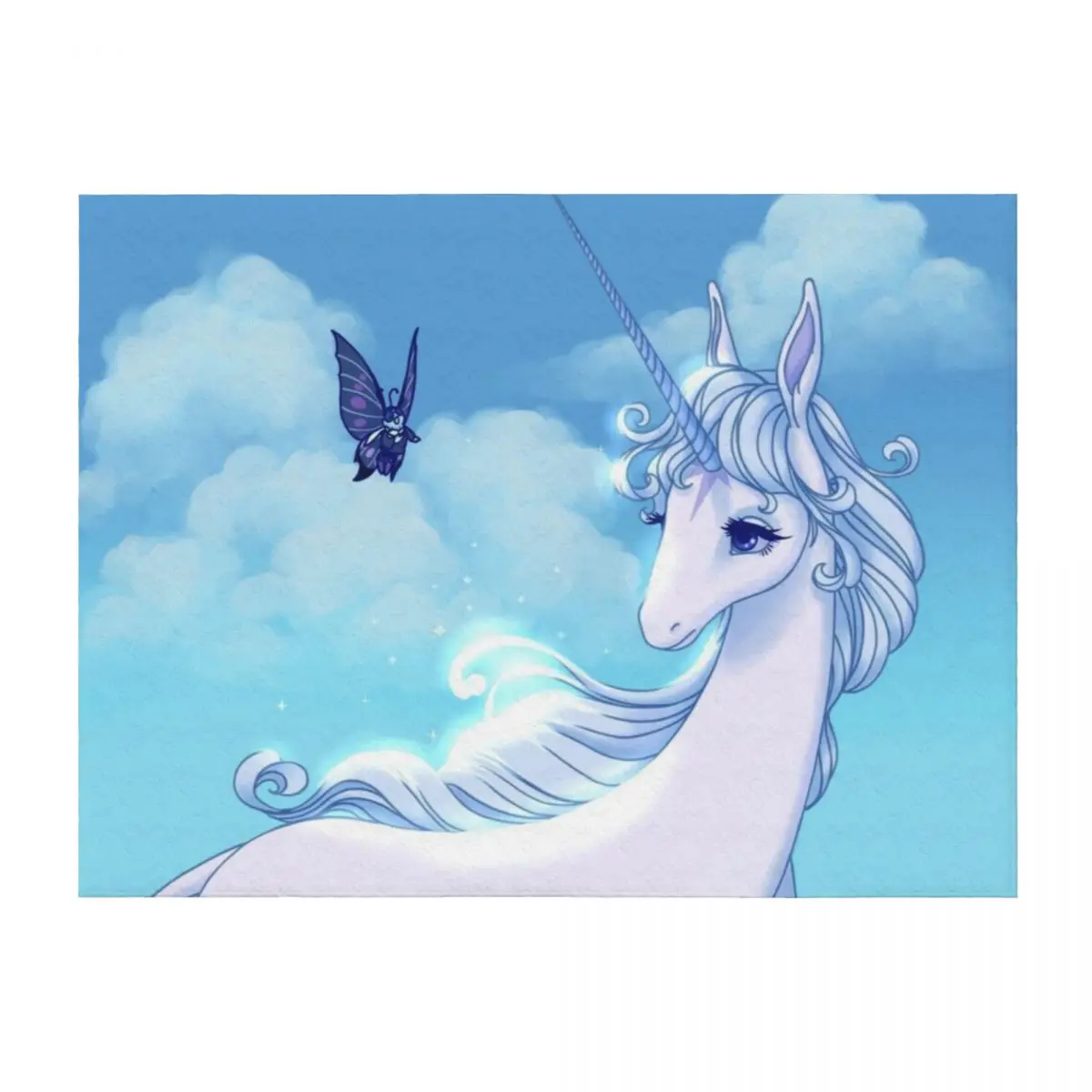 

Have you seen others like me The last unicorn Throw Blanket Shaggy Camping Sofa Quilt Travel Blankets