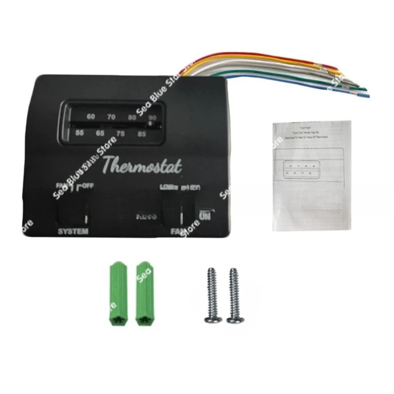 7330F3852 RV heating and cooling thermostat 12V air conditioner temperature control switch vehicle
