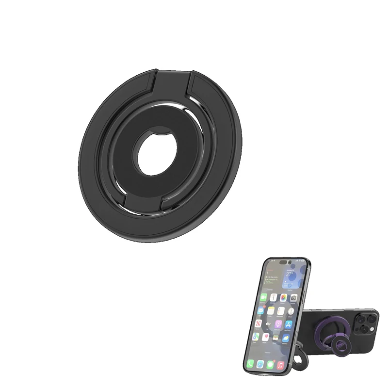 

Dual-Side Magnetic Ring Holder for MagSafe Magnetics Removable Gym Phone Grip with Kickstand for iPhone and Phones with MagSafe