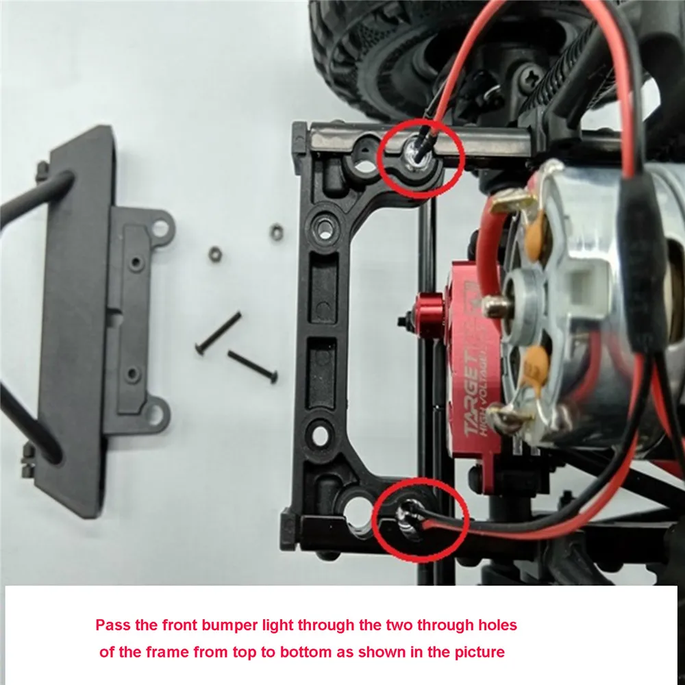 إضاءة مقاومة للماء الربط أضواء لتقوم بها بنفسك تعديل أطقم ل MST CFX-W JP1 1/8 مقياس محاكاة تسلق RC سيارة قذيفة ترقية أجزاء #6