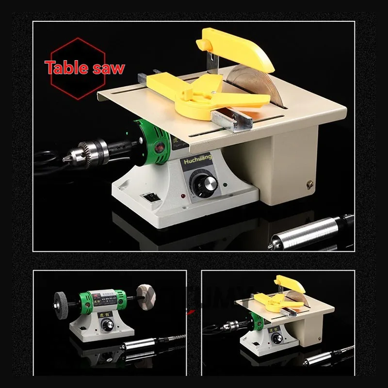 220/110V Multi Functional Grinding Machine, Jade Carving Machine, Small Cutting Machine, Saw, Beeswax Woodworking Polishing Tool