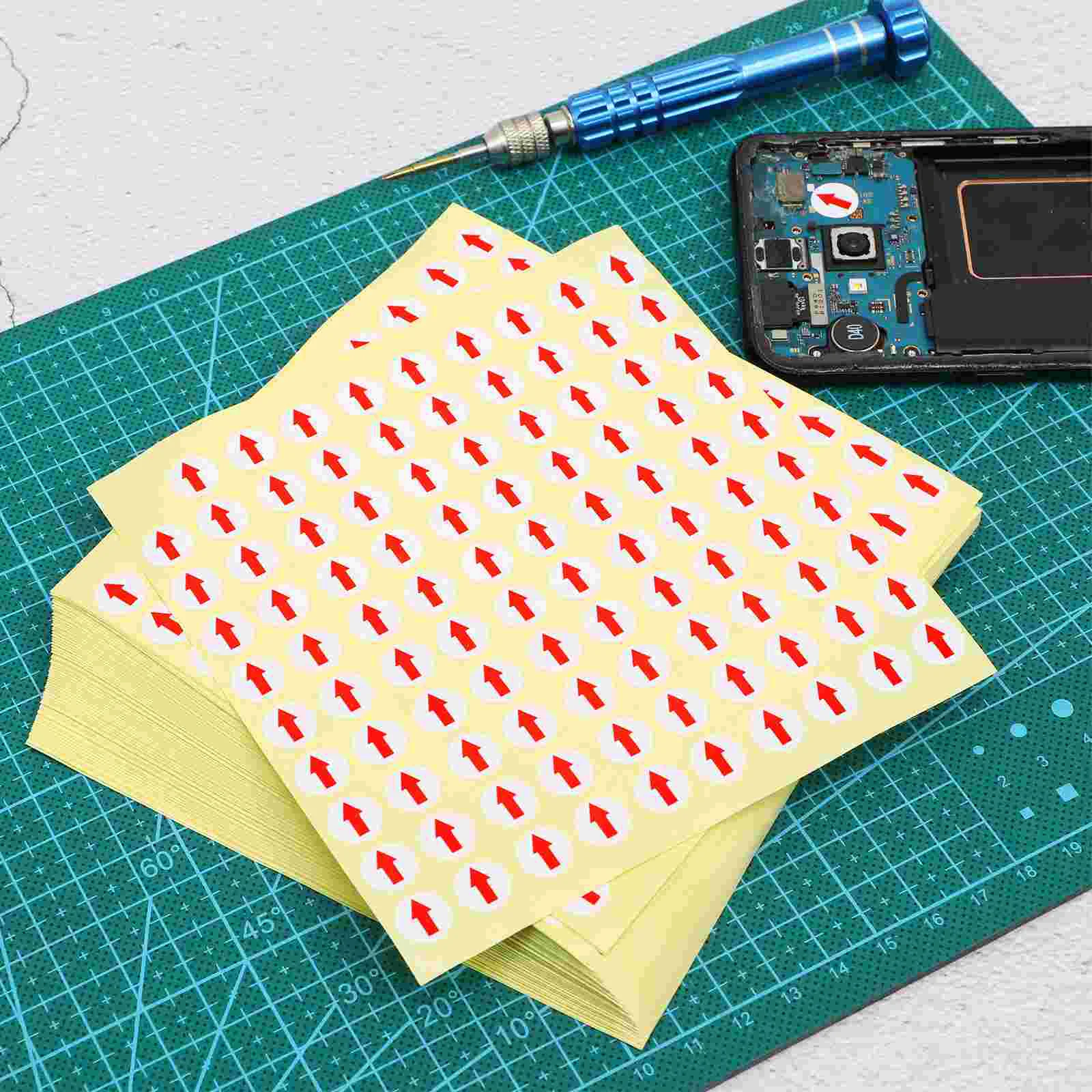 6400 PCS Daire Stickers Defect Indicator voor Product Laptop 1 * 1 Cm Winkel Ronde Etiketten Dot Goederen Papier Fabriek Kantoor Peuter