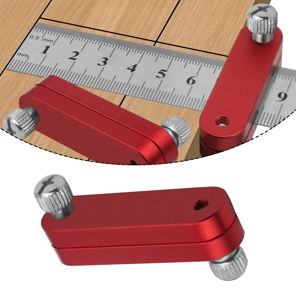 

1pc Steel Ruler Limit Adjustment Positioning Block Angle Scriber Line Marking Gauge Woodworking Scribing Locator Measuring Ruler