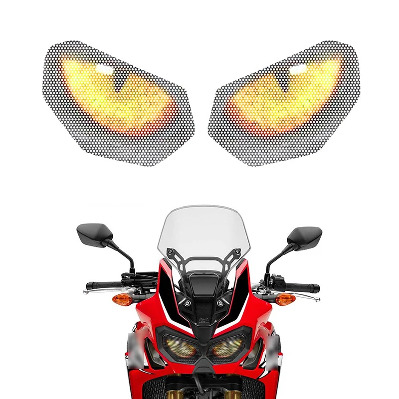 

for Honda CRF1000L Afrika Twin 2014-2018 Front Fairing Headlight Stickers Guard Head Light Protection Sticker A1