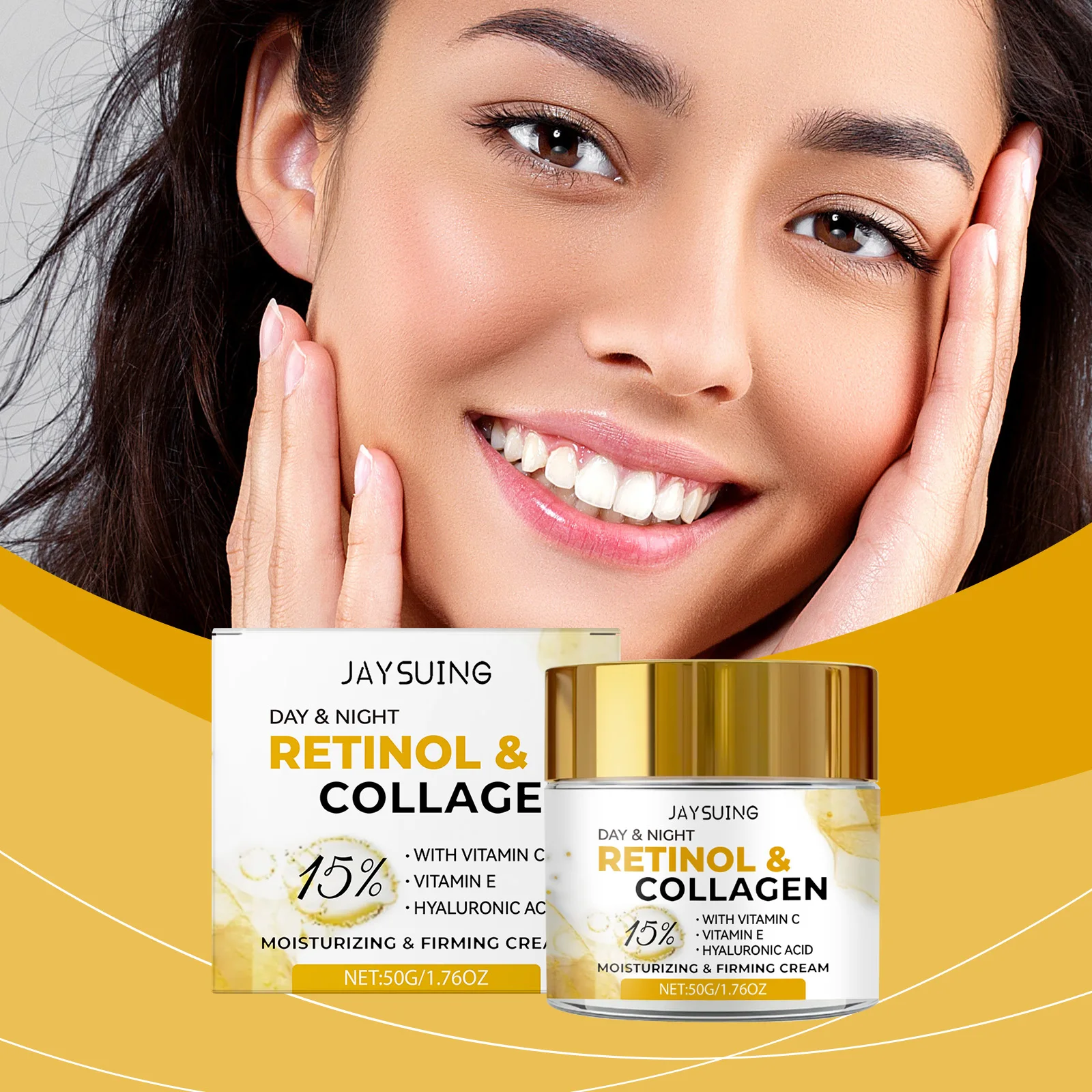 Crema viso idratante al collagene Levigante anche il tono della pelle Migliora la fermezza della pelle Ridurre i pori Pelle radiosa Nutriente Lozione per il viso