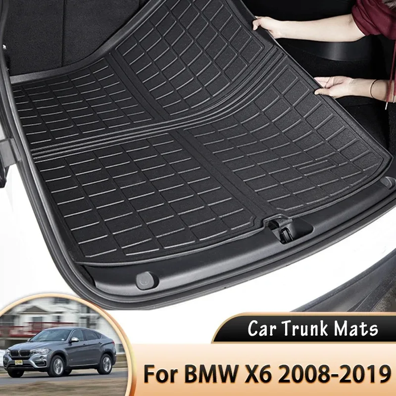 

for BMW X6 E71 F16 2008~2019 2016 2017 2018 3D Car Rear Trunk Mat Waterproof Protective Liner Trunk Tray Floor Mats Accessories