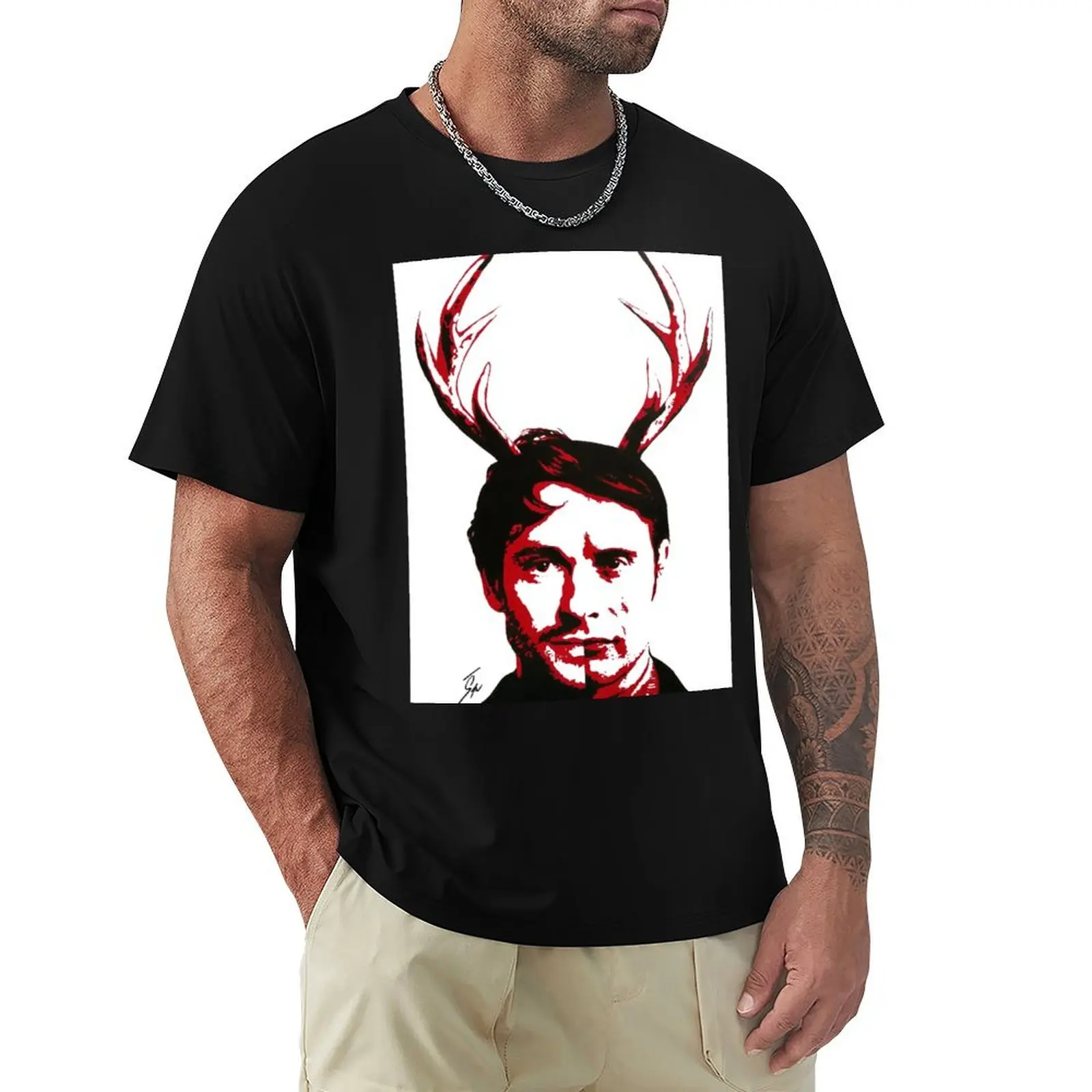 Hannibal Lecter vs Will Graham T-Shirt High Elasticity Sports T-Shirt