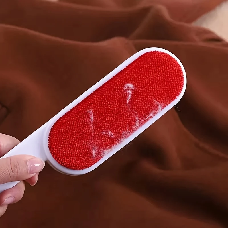 1PCS Double Sided Electrostatic Hair Removal Brush for Cashmere Coat Bed Sheet Dust Removal Soft Bristle Cleaning Tool