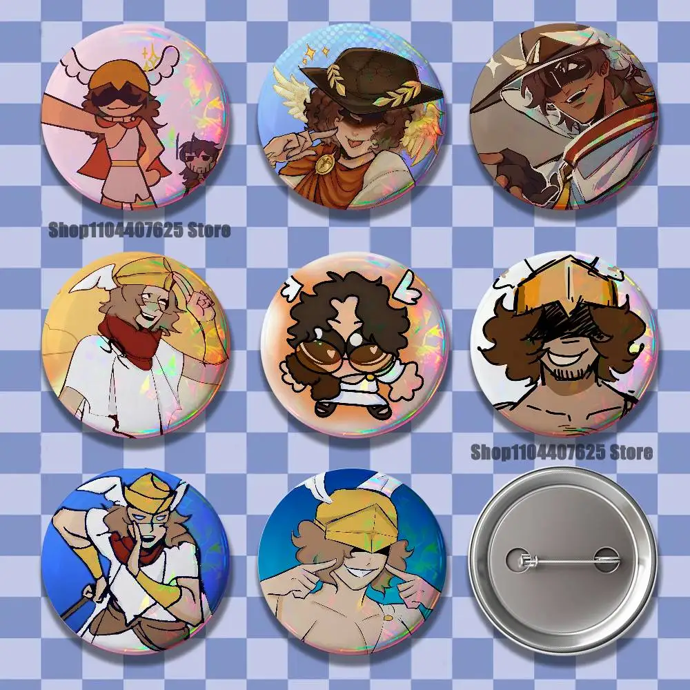 

Hermes E-Epic The M-Musical Laser reflective round badges pins bag clothing decorations collectibles gifts for friends