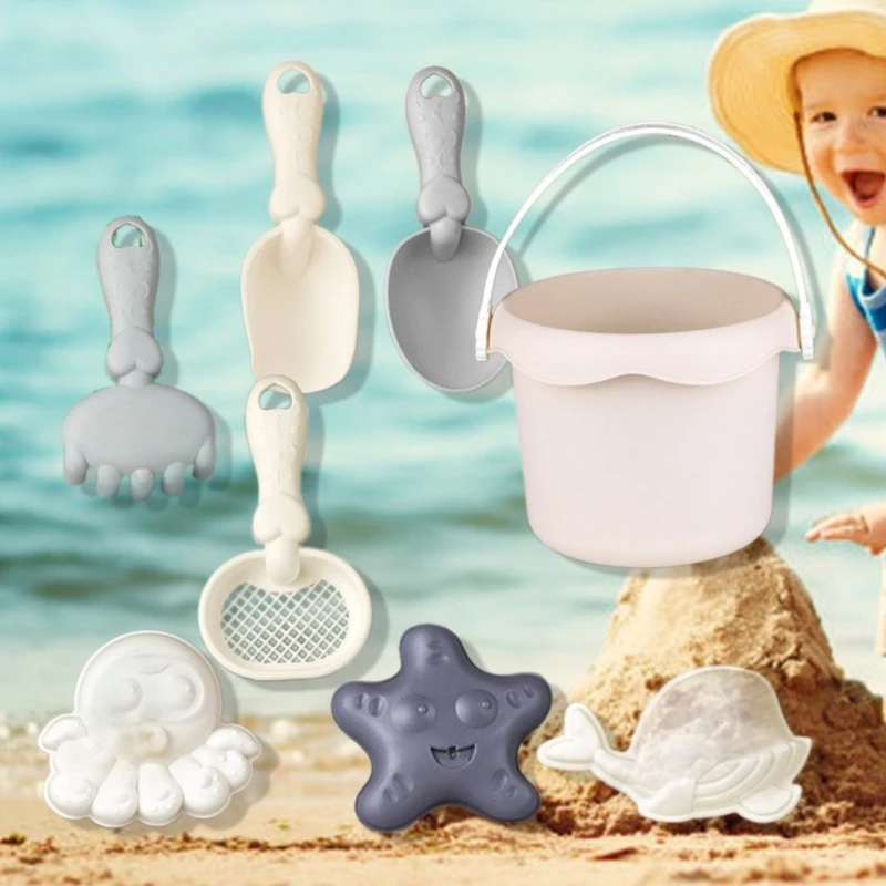 Interactive Beach Sand Toy for Toddler Sand Bucket Playset Sand Shovel Toy Kids Birthday Gift Yard Sand Sculpture Toy