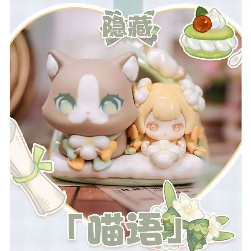 Hot Sweet Emilya X Cat Moni Blind Box Kitten Series Cute Collectible Figurine Desktop Decor Ideal Birthday Gift For Girls