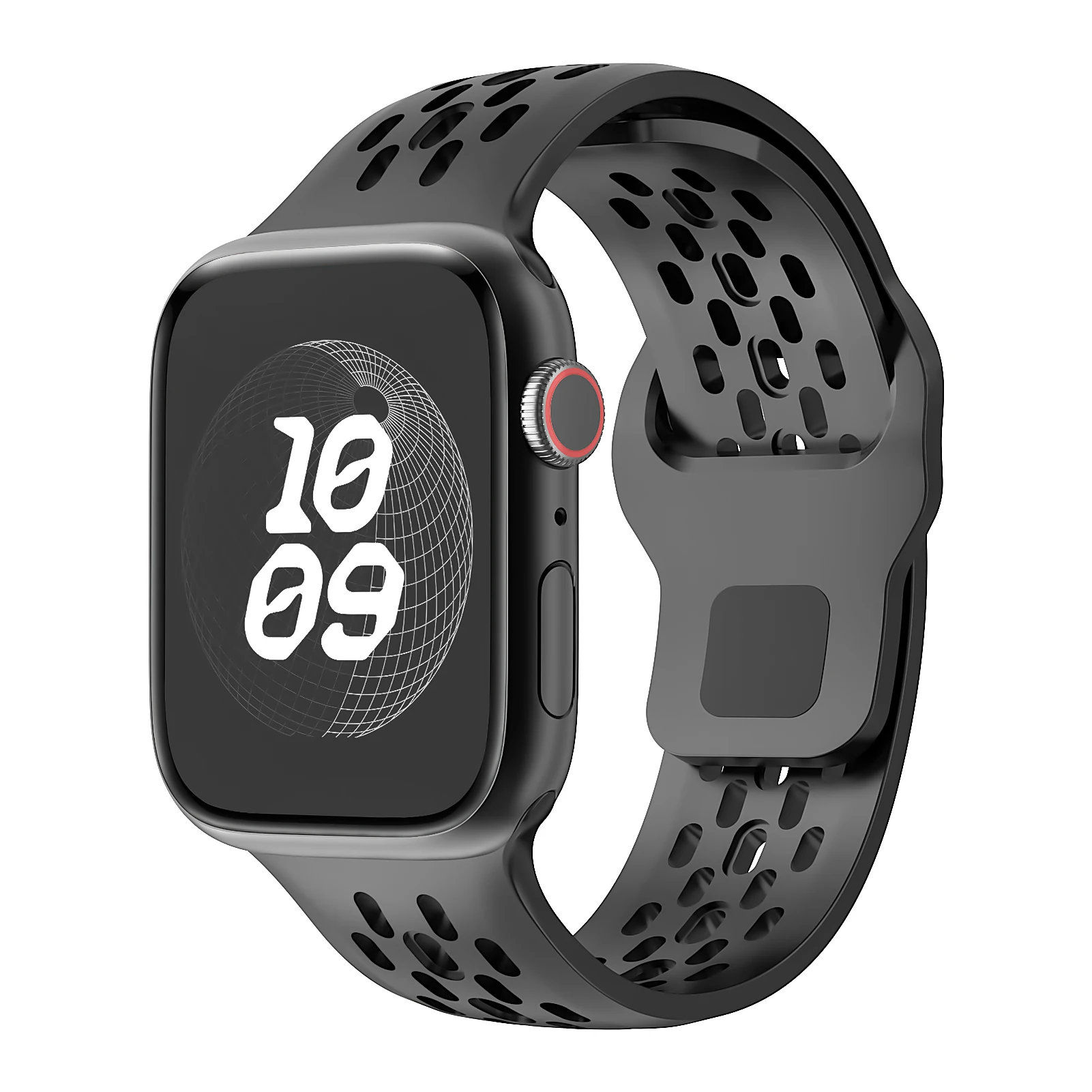 Pulseira de Silicone para Apple Watch, Bracelete, Série iWatch 10, 9, 8, 7, 6, 5, 3, SE Ultra, 45mm, 41mm, 44mm, 49mm, 40 milímetros, 38 milímetros, 42 milímetros, 46 milímetros