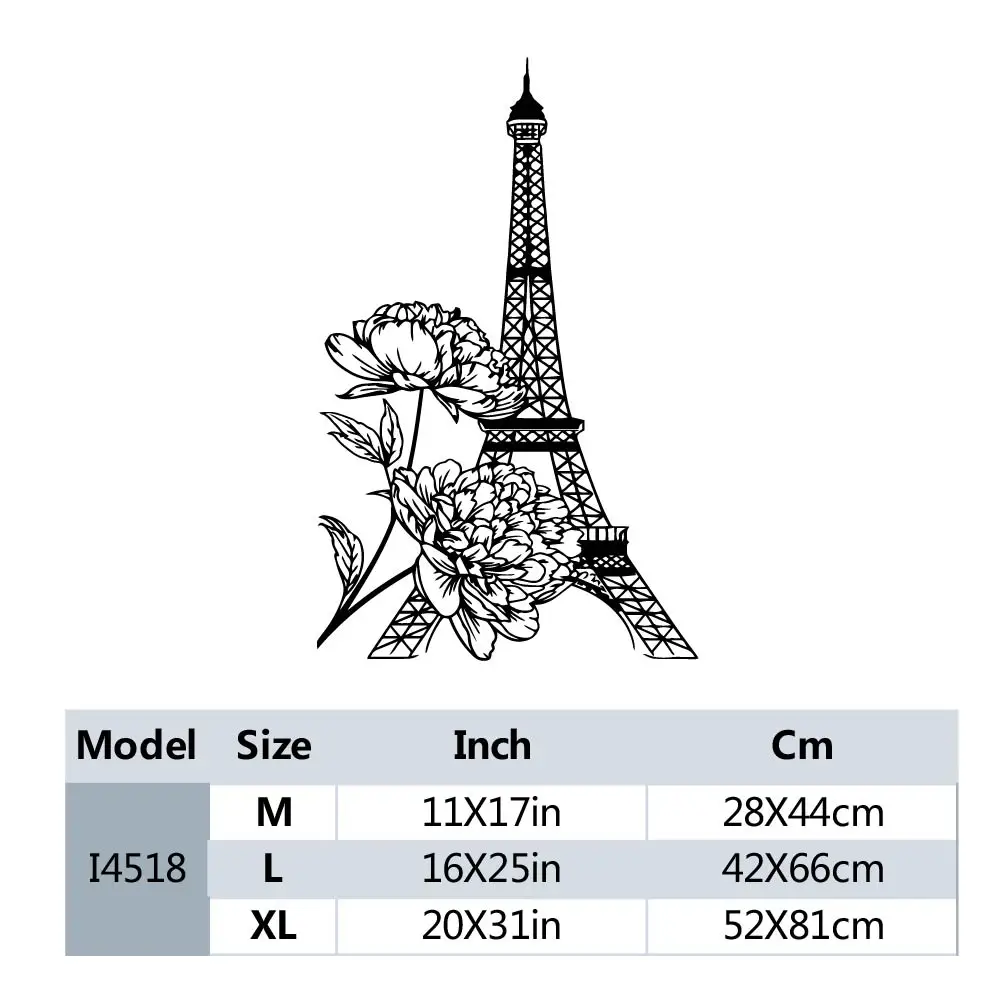 1PC Colorful Eiffel Tower Wall Sticker PVC Removable The Best Christmas Gifts Wall Stickers Waterproof Wallpaper