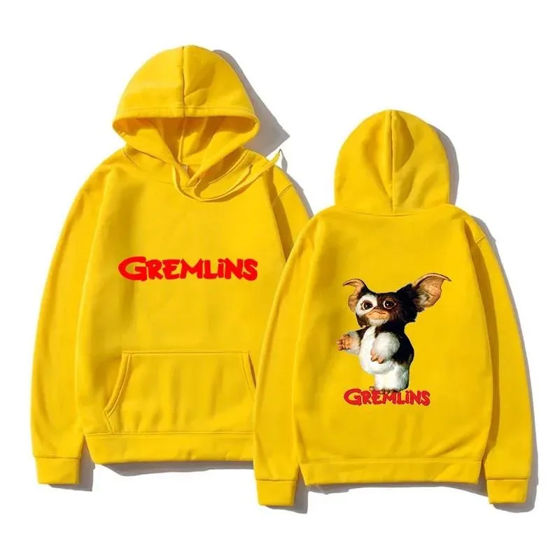 2024 Men\'s Hoodies Gremlins Gizmo Kawaii Printed Pullover Cotton Men New Casual Clothes Leisure Sportswear Women Fashion Hoody