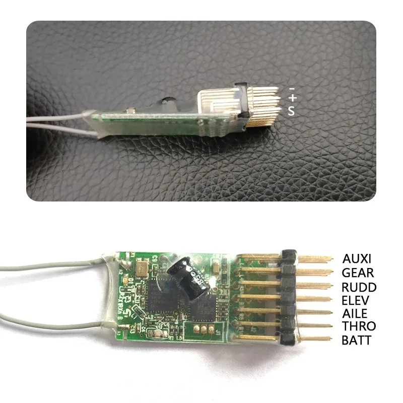 Spektrum-AR6100e DSM2, receptor de 6 canales 2,4 GHz RX antiinterferencias DX6i DX7 DX8 DX9, embalaje retráctil para Dron helicóptero teledirigido