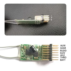 Spektrum-AR6100e DSM2, receptor de 6 canales 2,4 GHz RX antiinterferencias DX6i DX7 DX8 DX9, embalaje retráctil para Dron helicóptero teledirigido