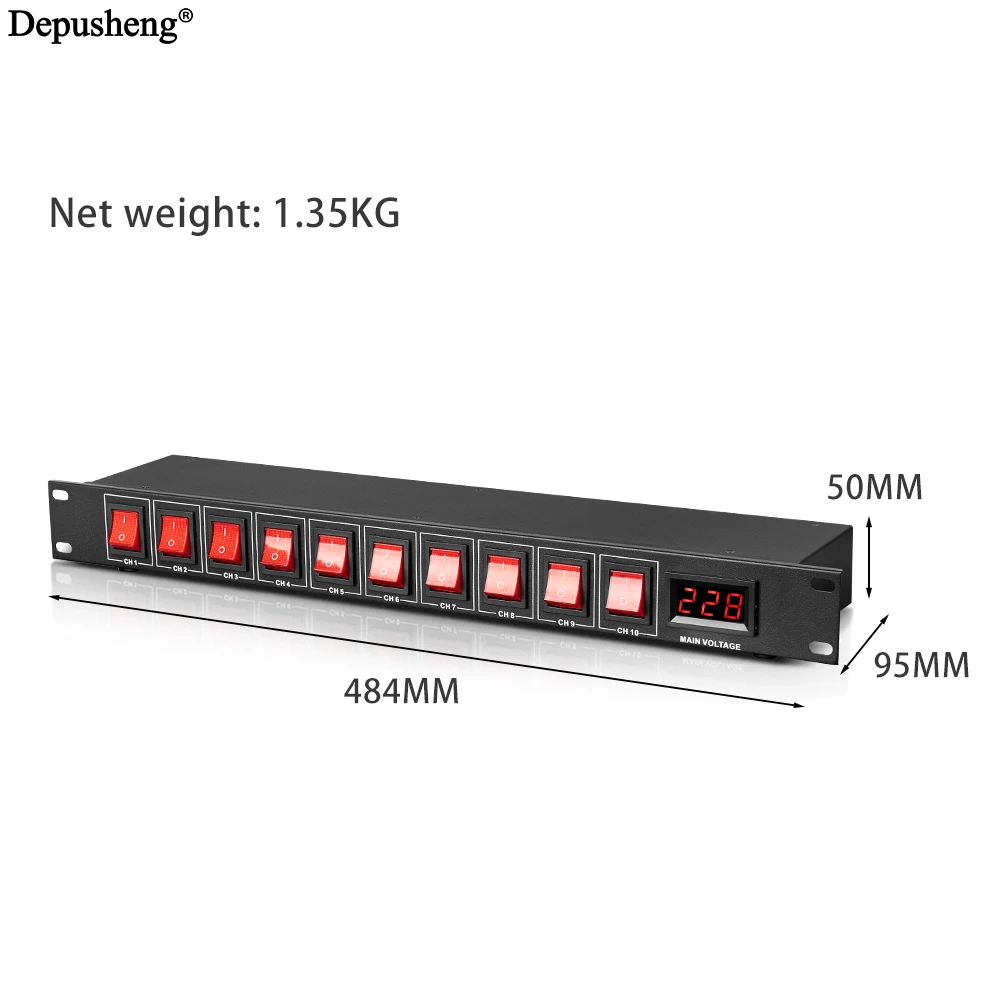 10 Channel Depusheng U8 Power Supply Controller Independent Switch Power Sequencer,Audio Digital Protector