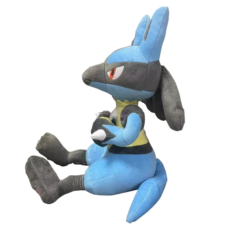 30cm Lucario duże pluszowe zabawki Pokemon Anime lalka śliczna ozdoba kolekcja Pokémon wypchana poduszka pluszowa prezent dla dzieci