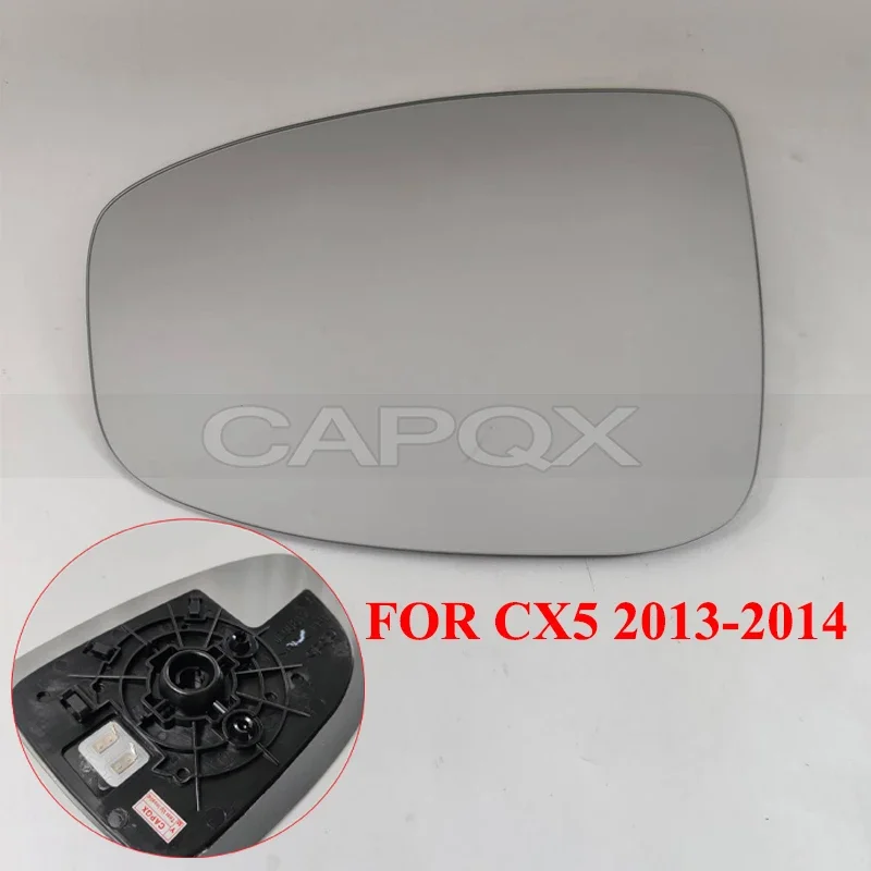 CAPQX For Mazda CX-5 CX5 2013-2021 With Heating Side Rear View Mirror door Mirror Glass Side Mirror Glass Lens