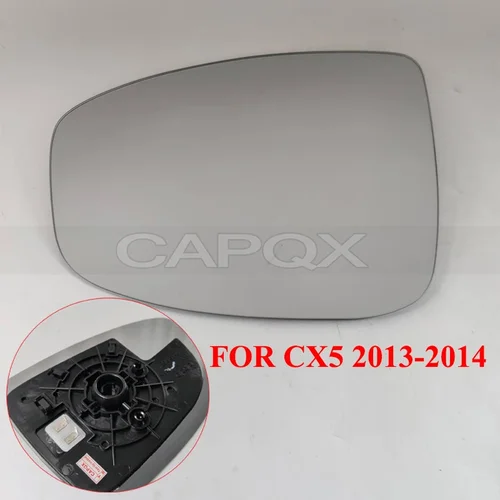 Imagen 2 del producto CAPQX para Mazda CX-5 CX5 2013-2021 con calefacción espejo retrovisor lateral puerta espejo lateral de cristal lente de cristal