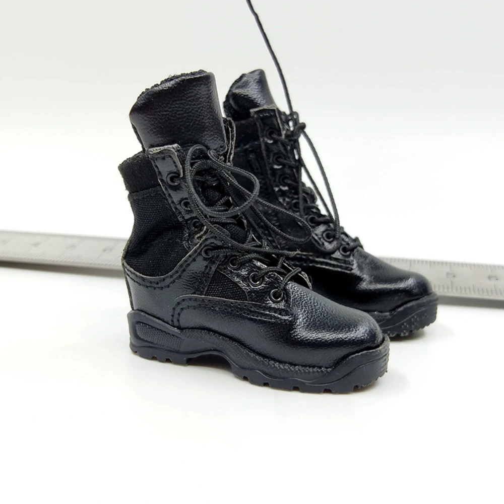 1/6 DAMTOY DAM 78086 Armed Force of the Russian Federation Military Black Solid Boot Shoe Hand Model For 12