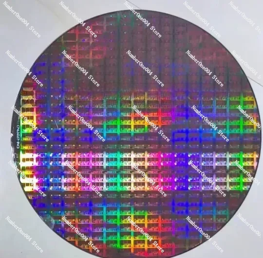 12 Inch CPU Wafer Silicon Science Technology Pendulum Piece Birthday Gift Photoetching Circuit Chip Semiconductor Silicon Wafer