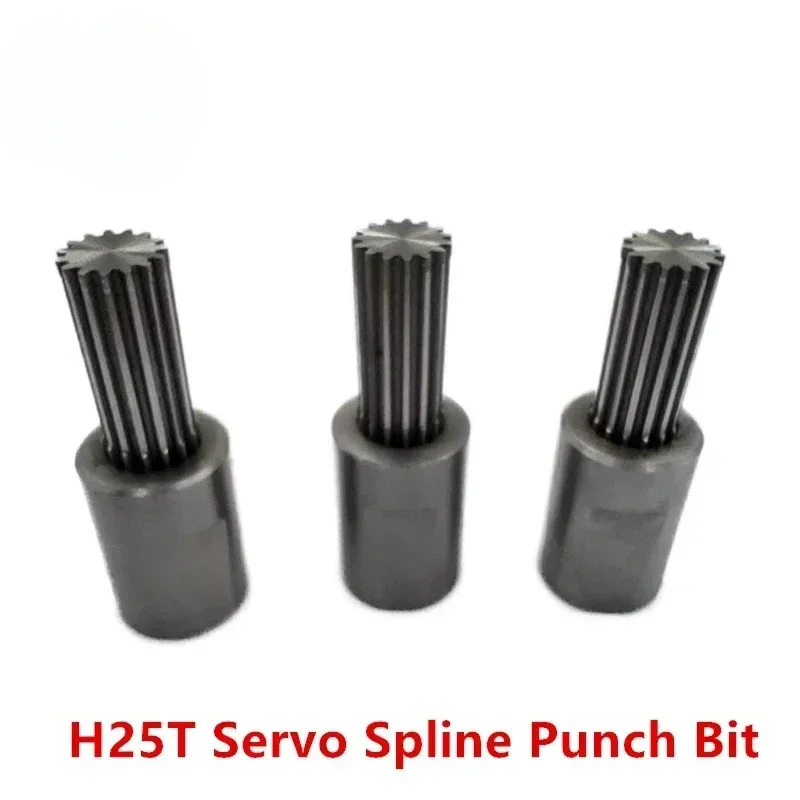 12.7mm H25T Servo Spline Rotary Broach Punch Tools Output Shaft Punching Bit Holder High Speed Steel Material Can Be Customized