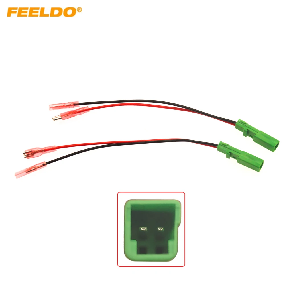 FEELDO 2PC Car Speaker Tweeter Adapter Cable Pair Leads Plug For Volvo/Polestar Serial Models #HQ2820