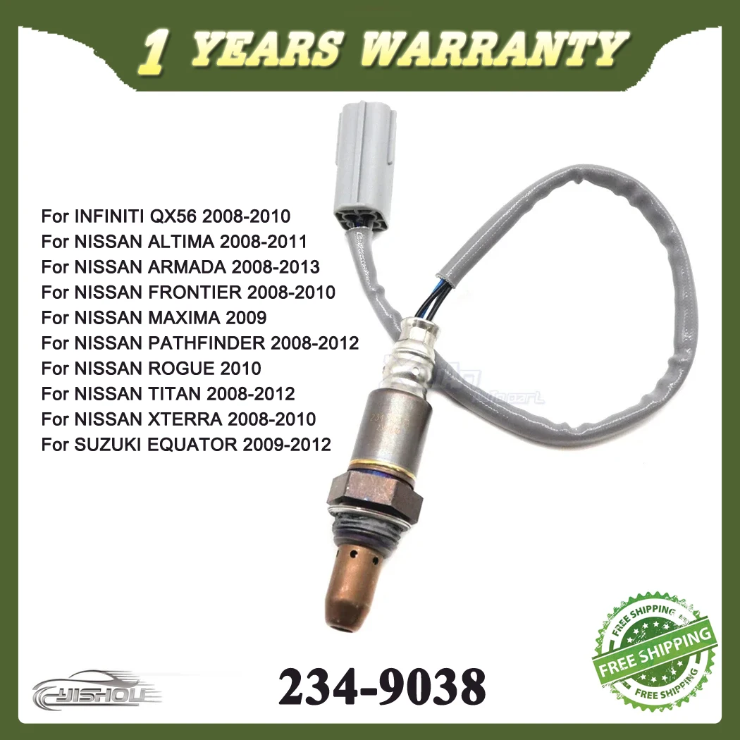 234-9038-車両上流側フロントo2酸素センサー-インフィニティqx56用-スズキエクアトール用-日産アルティマ-アルマダ-フロンティア用-22693-1aa0a