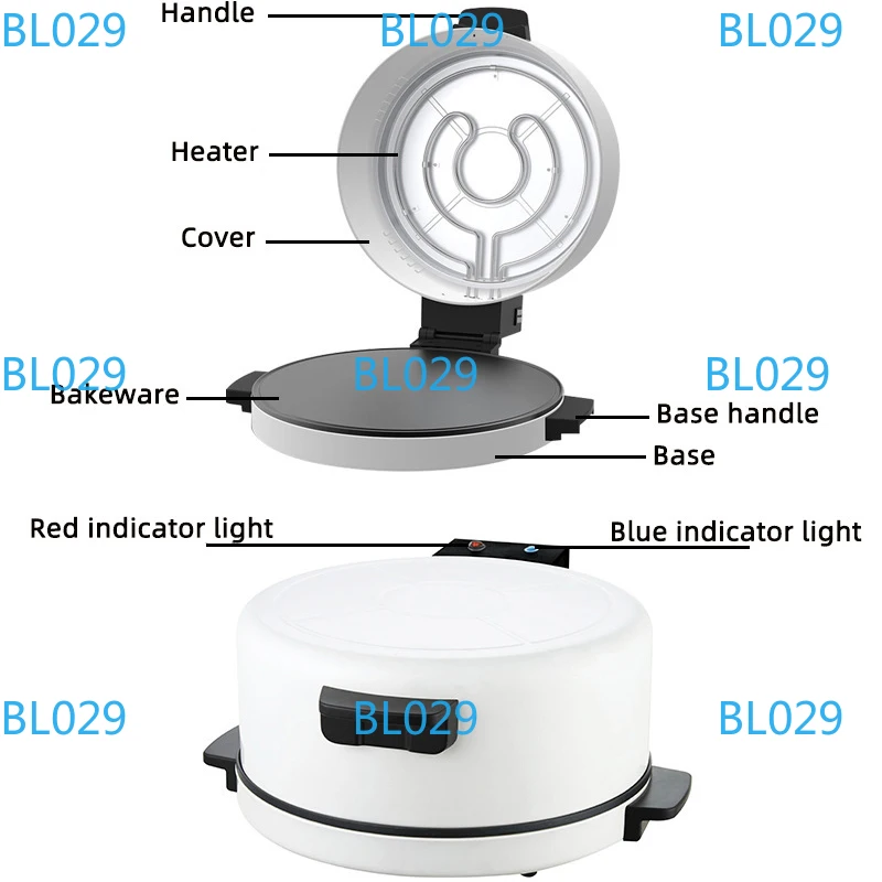 

2000W Suspended Double Sided Heated Stainless Steel Steak Maker Toaster Electric Pizza Toaster 2