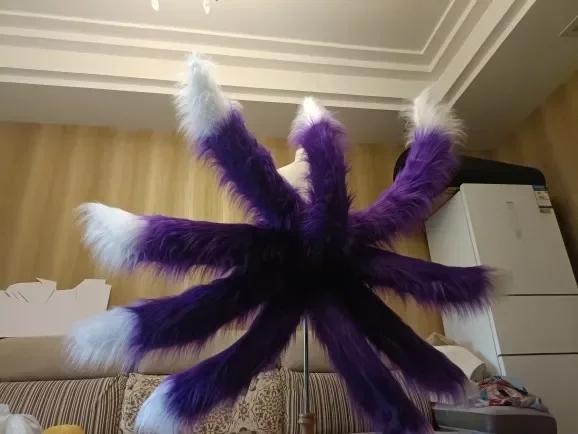 Musashi Tail Prop Game Azur Lane Purple The Nine-Tailed Fox Cosplay For Halloween Fancy Party Accessories