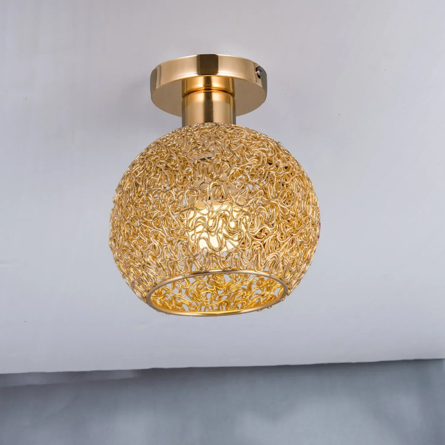 LED Ceiling Light Hollow Design Gold/chrome Ceiling Light Living Room Ceiling Bedroom Decorative Lighting