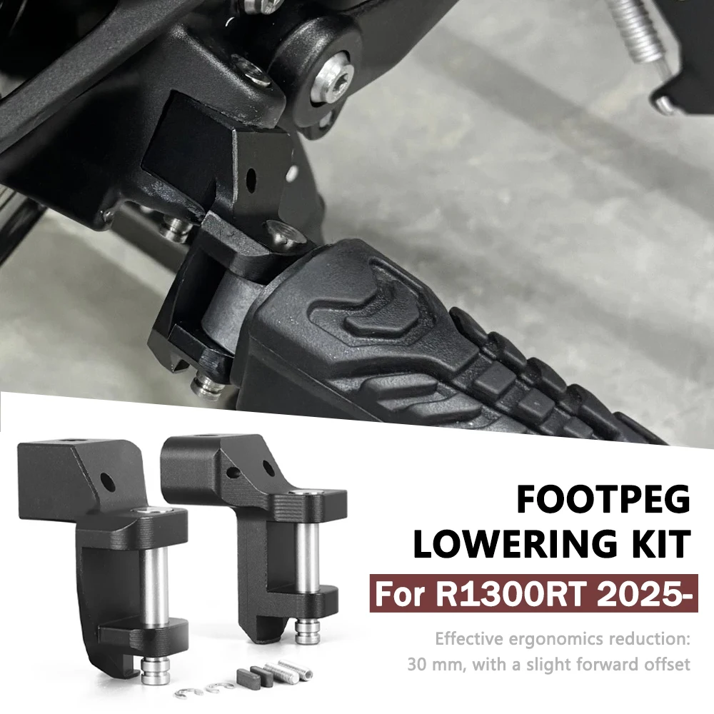 

For BMW R1300RT R1300 RT R 1300 RT 2025 2026 New Motorcycle Rider Footrest Front Foot Pegs CNC Footpeg Lowering