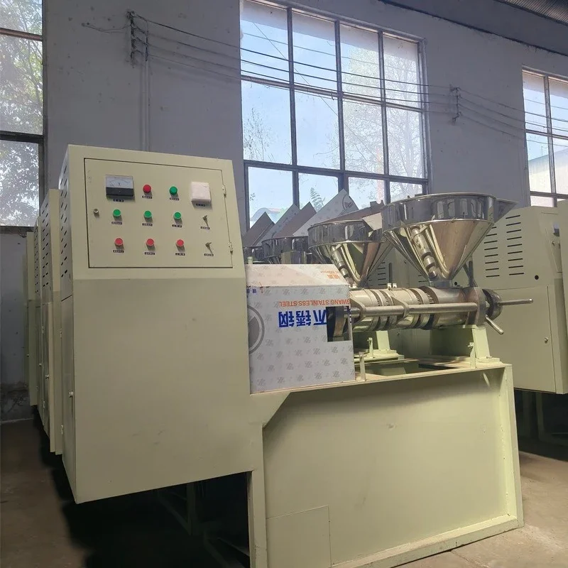 Ölpresse, vollautomatisch, kommerziell, Ölmühle, Schraubenpresse