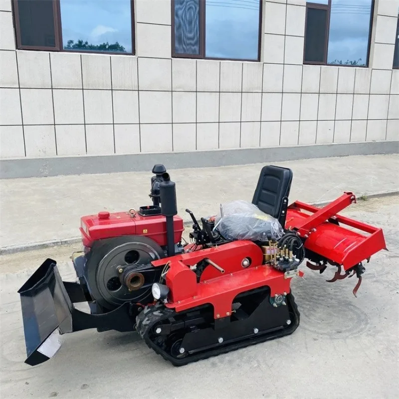 35 horsepower trenching, fertilizing and weeding machine, crawler pastoral management machine