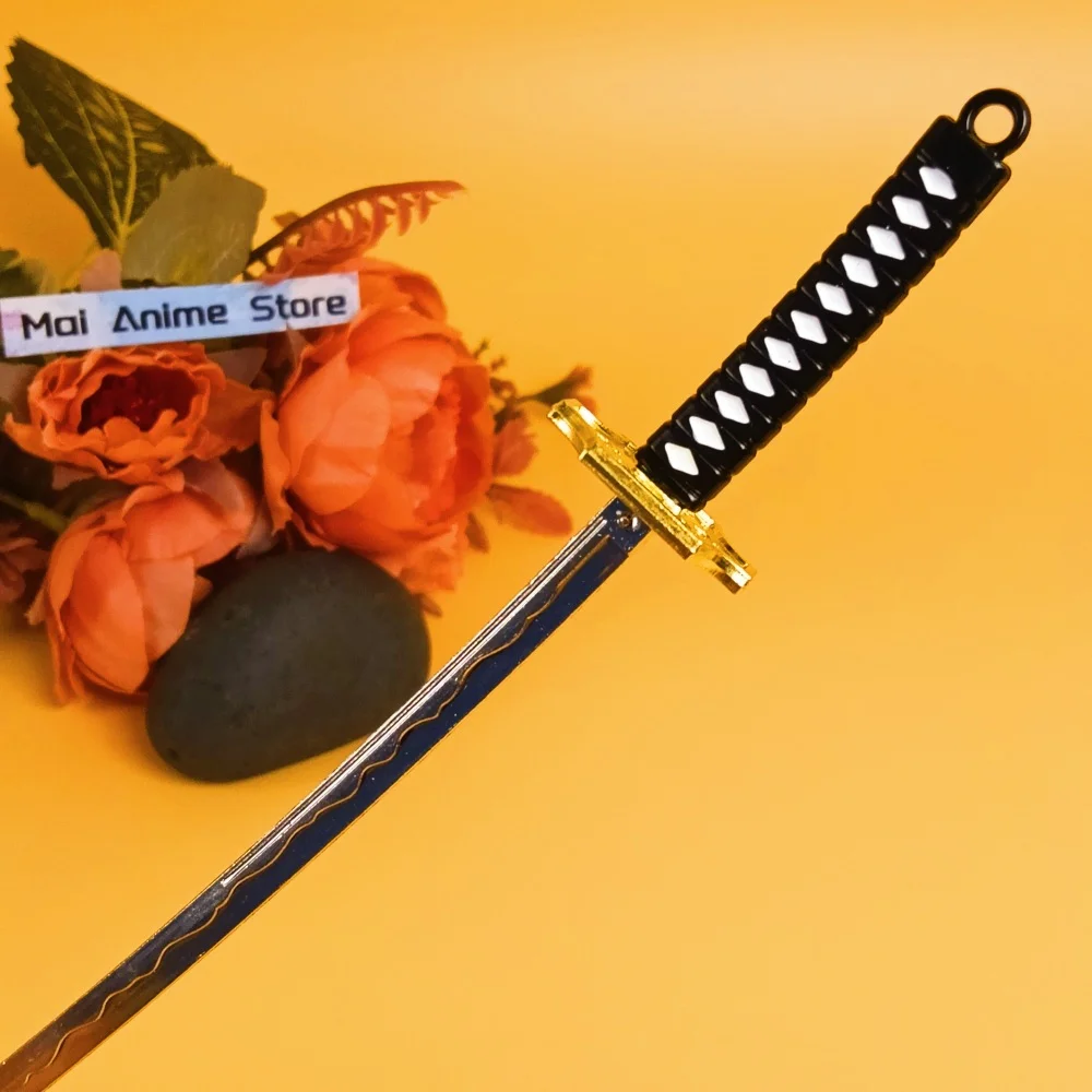 6in Metalen Roronoa Zoro Katana Nep Zwaard Staal Originele Samurai Sabel Anime Zoro Ninja Mes Real Sized Japanse Katana Speelgoed Gift