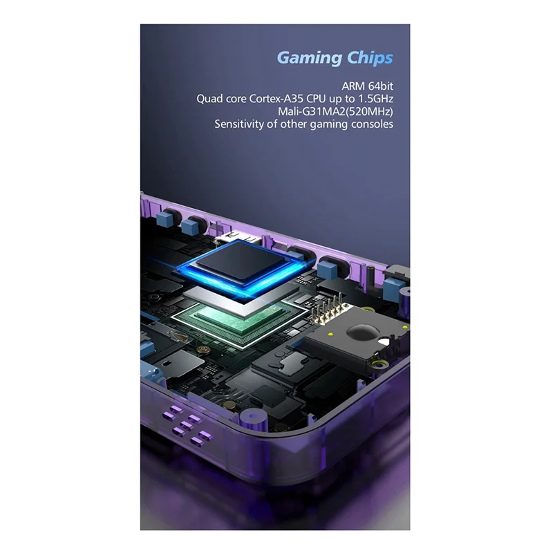 【تسوق الآن】وحدة تحكم ألعاب محمولة R36H ريترو 128G 30000+Games Linux 3.5 بوصة مشغل فيديو جيب محمول كهدية للأطفال #2