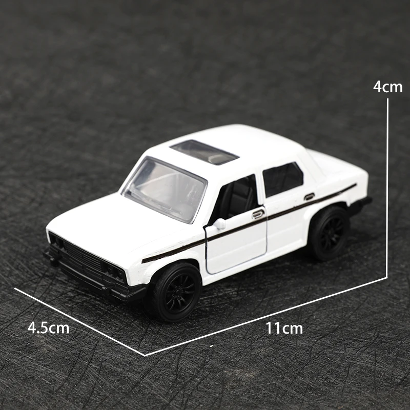 (Bagged) 1:38 Coche de retroceso Lada de aleación clásica, coche de retroceso de aleación, juguete para niños.