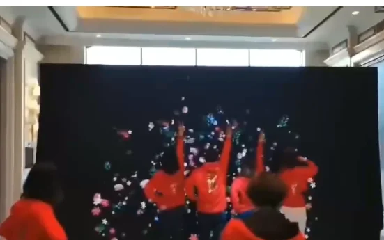 Human Body Sensing Flower Blooming Flower Blooming Game Science Popularization Exhibits Science Exhibit Science Games