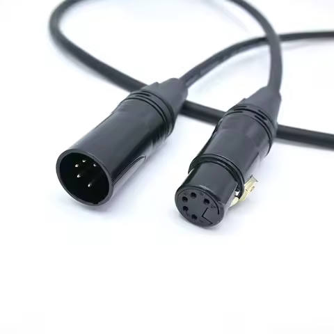 110 ohm 5 Pin DMX Connector Cable 1m 2m 3m 5m 8m 10m 15m 20m 30m 5Pin XLR Stage Signal Control Cable for Lighting