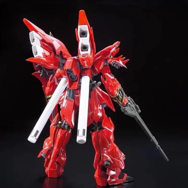 Bandai GUNDAM SINANJU MSN-06S HG 1/144 Sinanju figura de Anime modelo ensamblado traje colección ornamento muñeca móvil juguete periférico